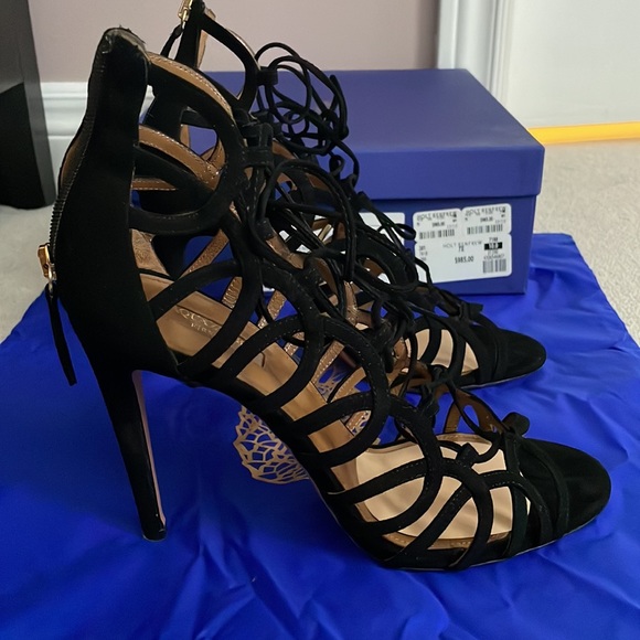 AQUAZZURA ooh Lala Sandal 105 - Picture 4 of 5